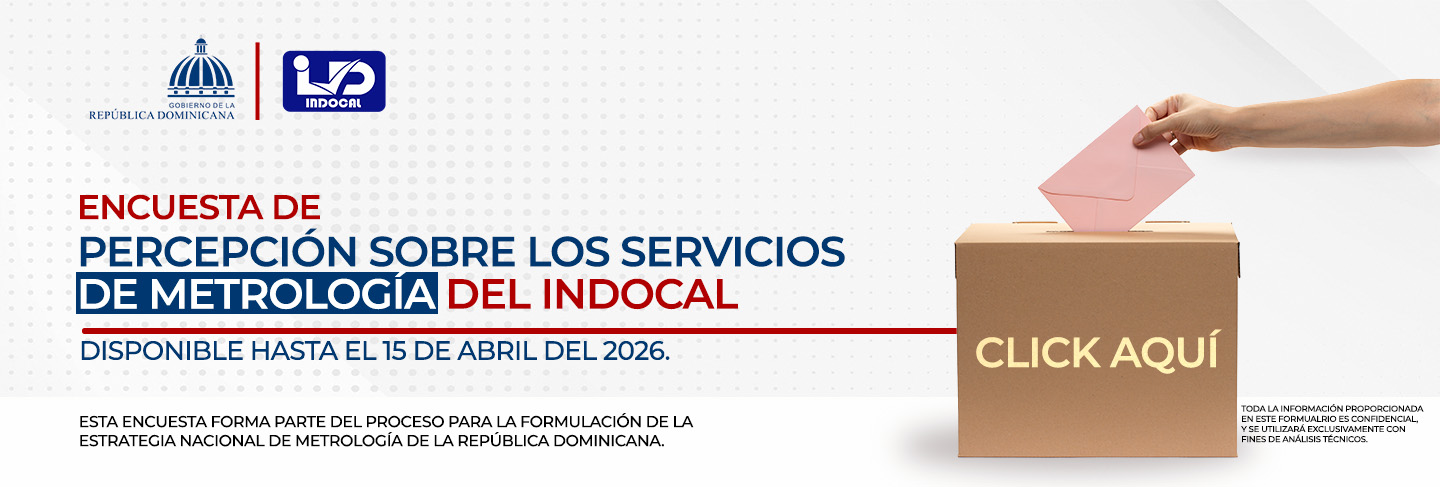 BANNER ENCUESTA DE PERCEPCION SOBRE LOS SERVICIOS DE METROLOGIA DEL INDOCAL