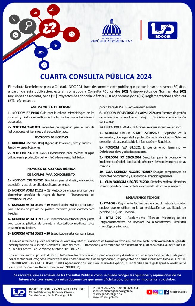 CONSULTA PUBLICA NO. 4 2024 PUBLICIDAD